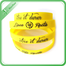 Pulsera / muñequera promocionales del silicio del deporte del OEM de la venta caliente